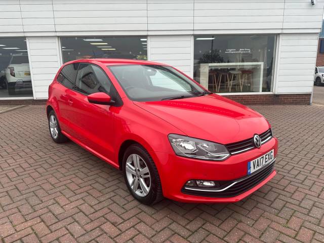 Volkswagen Polo 1.0 BlueMotion Tech Match Edition Euro 6 (s/s) 3dr Hatchback Petrol Red