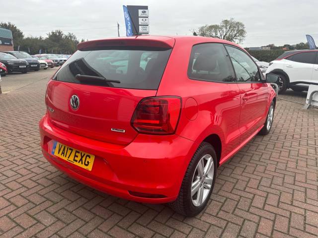 2017 Volkswagen Polo 1.0 BlueMotion Tech Match Edition Euro 6 (s/s) 3dr