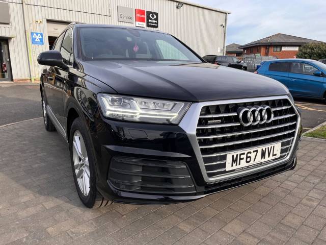 Audi Q7 3.0 TDI 218 Quattro S Line 5dr Tip Auto Estate Diesel BLACK
